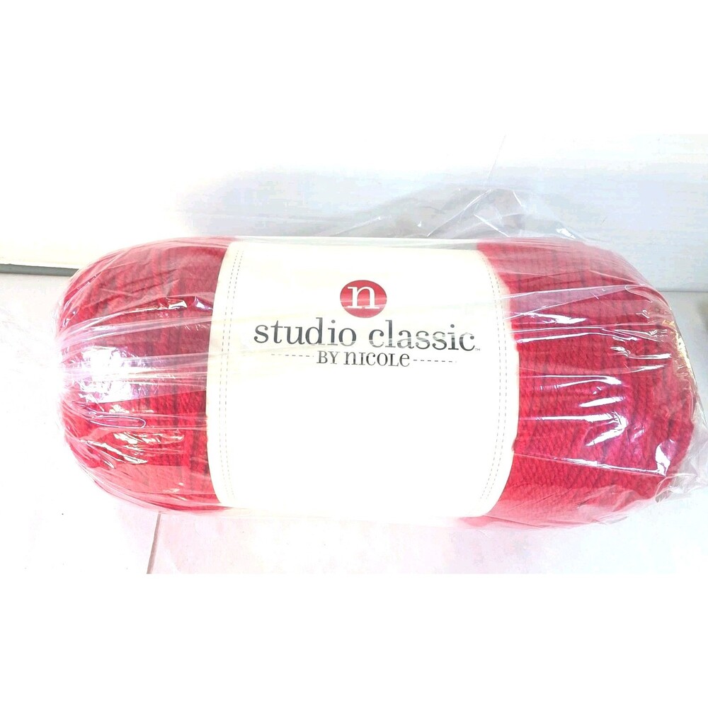 New 1 Skein Studio Classic by Nicole Medium #4 Yarn #SS3025-05 Red 744 yards